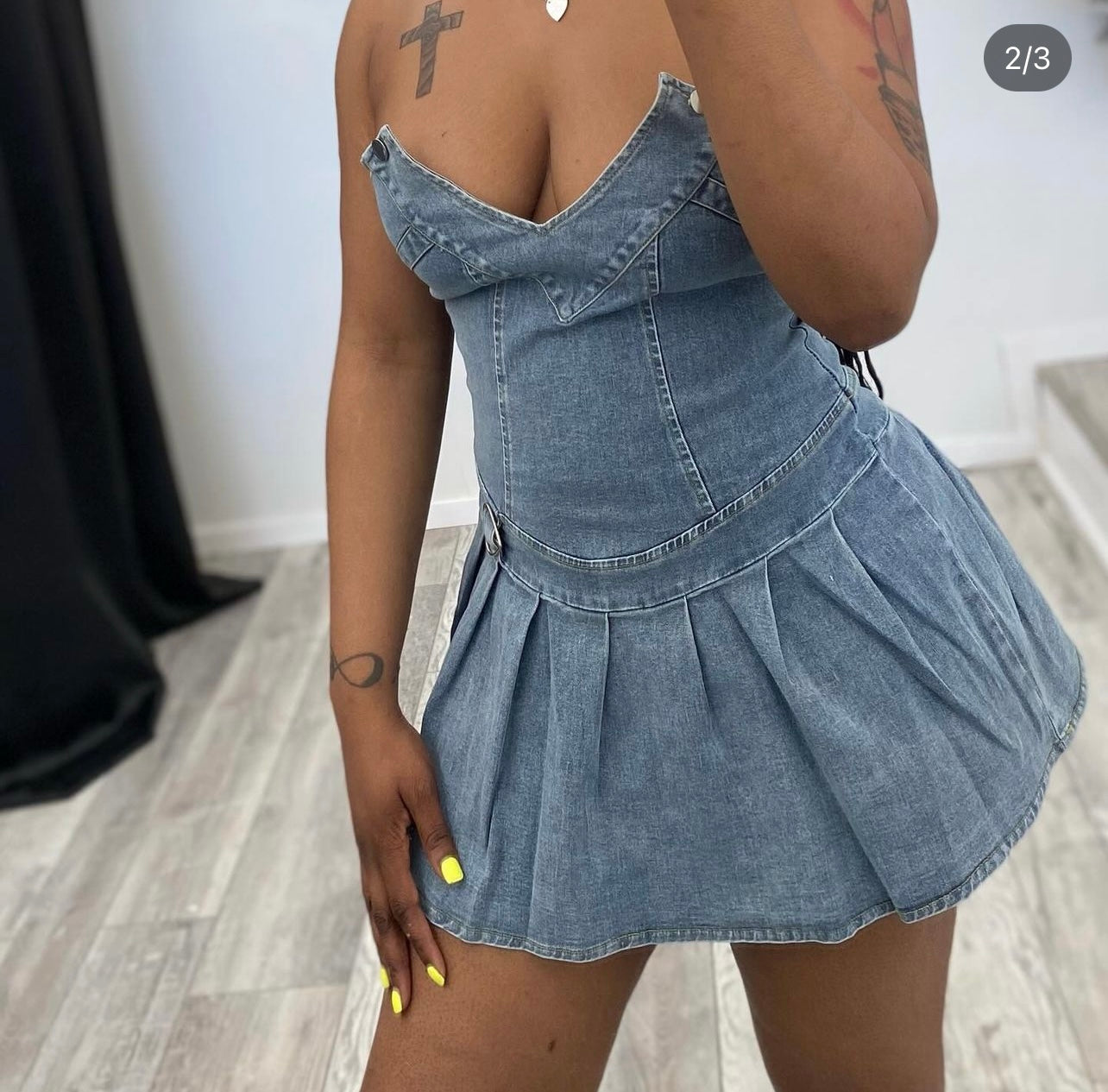 Short Jean dress